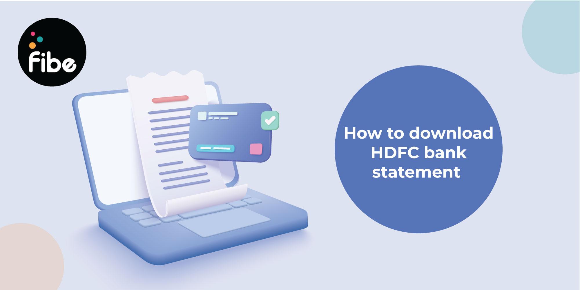 HDFC Bank Statement- Check Online and Offline